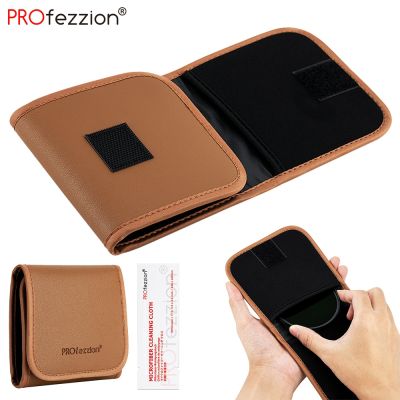 3 Pockets Lens Filters Bag Camera lens Filter Pouch for 49 82mm ND UV CPL ND1000 Filters Photography Accessories holder wallet