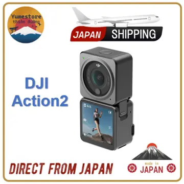 DJI Action 2 Dual-Screen Combo & Magnetic Protective Case - 4K Action  Camera with Dual OLED Touchscreens, 155° FOV, Magnetic Attachments