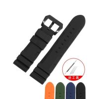 ▶★◀ Suitable for silicone watch straps Suitable for Panerai Seiko Citizen Bernis waterproof rubber mens watch chain 22 24 26mm