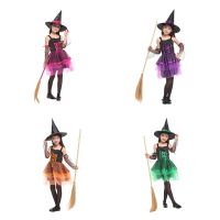 [COD] childrens witch princess costume with hat masquerade party performance school drama