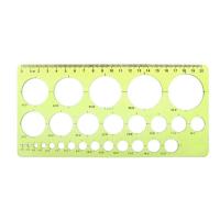 1PC Plastic Circles Geometric Template Ruler Stencil Drawing Tool Stationery for student Rulers  Stencils