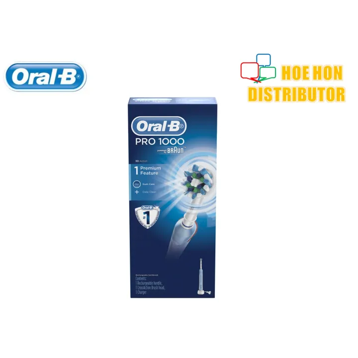 Oral-B Pro 1000 Crossaction Rechargeable/Electric Toothbrush (ORIGINAL ...