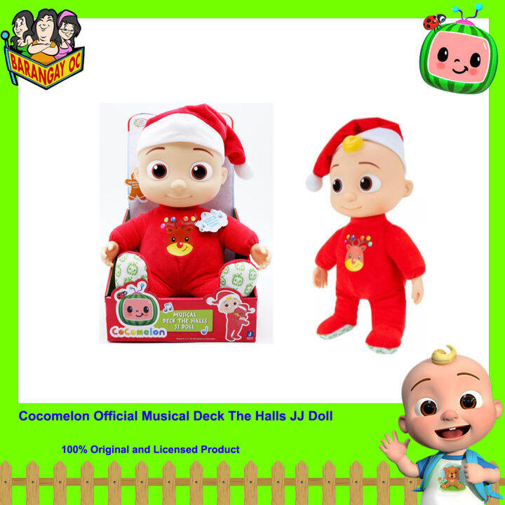 CoComelon Snack Time presenta la bambola JJ con peluche di mela rossa