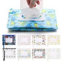 ‘；【。 1Pcs Portable Wet Wipes Bag Flip Cover Tissue Box Cosmetic Pouch Baby Product Snap-Strap Carrying Case Stroller Accessories