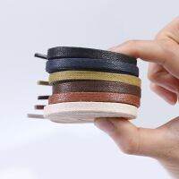 140cm/160cm Waxed Cotton Flat Shoe Laces Leather Waterproof Mens Martin Boots Shoelace Casual Dress Coloured Shoestring Unisex