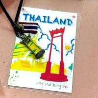 Jipatha DIY ของขวัญ พวงกุญแจ ห้อยกระเป๋า เสาชิงช้า ธงชาติไทย พร้อมกระดิ่ง น่ารัก ของขวัญ สื่อความหมายดีๆ ของฝาก ของที่ระลึก ประเทศไทย Thailand