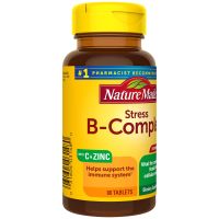 วิตามินบีรวม Nature Made Stress B Complex with Vitamin C and Zinc Tablets, 80 Count