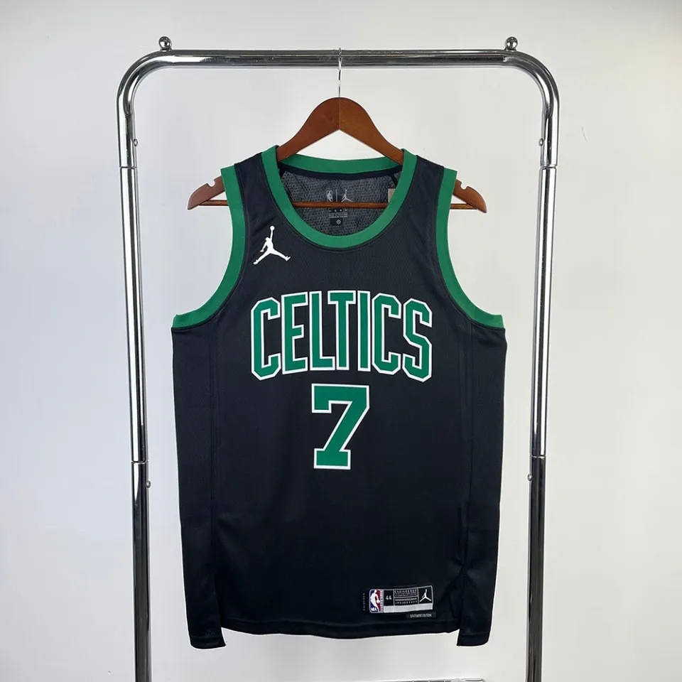 Men's Jordan Brand Black Boston Celtics Swingman Custom Jersey - Statement  Edition