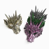 หน้ากากคอสเพลย์แบบเต็มหน้า New Dragon อุปกรณ์ประกอบฉากหน้ากาก DIY 3D 4D ฝาครอบใบหน้าฮาโลวีน