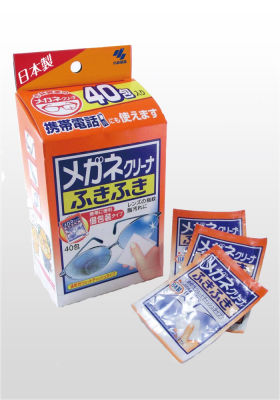 กระดาษเช็ดแว่น เช็ดเลนส์กล้อง หน้าจอสมาร์ทโฟน Kobayashi ClearWipe Lens ขนาด  40 แผ่น