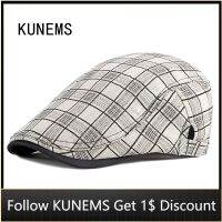 KUNEMS หมวกเบเร่ต์แฟชั่นสำหรับผู้ชาย,หมวกหมวกเด็กส่งหนังสือพิมพ์แบนสไตล์เรโทรหมวกพ่อลำลองสไตล์โบอินาสำหรับทุกเพศ