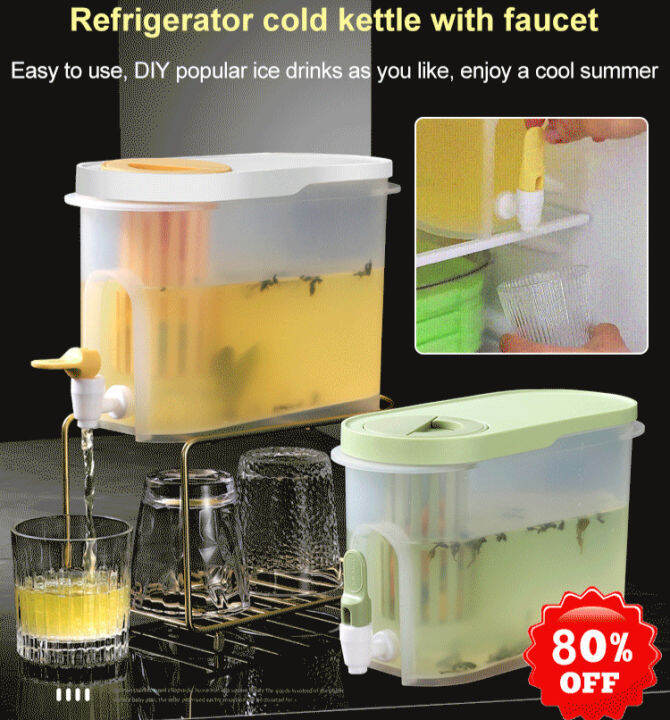 bungee 4L largecapacity water cooler with faucet/Cold Kettle/Lemon