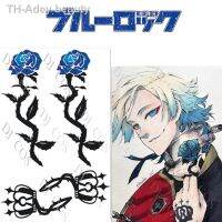 【hot】❦✔  Anime Bloqueio Azul Michael Kaede Etiqueta do Tatuagem Maquiagem Adereços Cosplay Natal Acessório Adesivos Showdown via Crunchyroll
