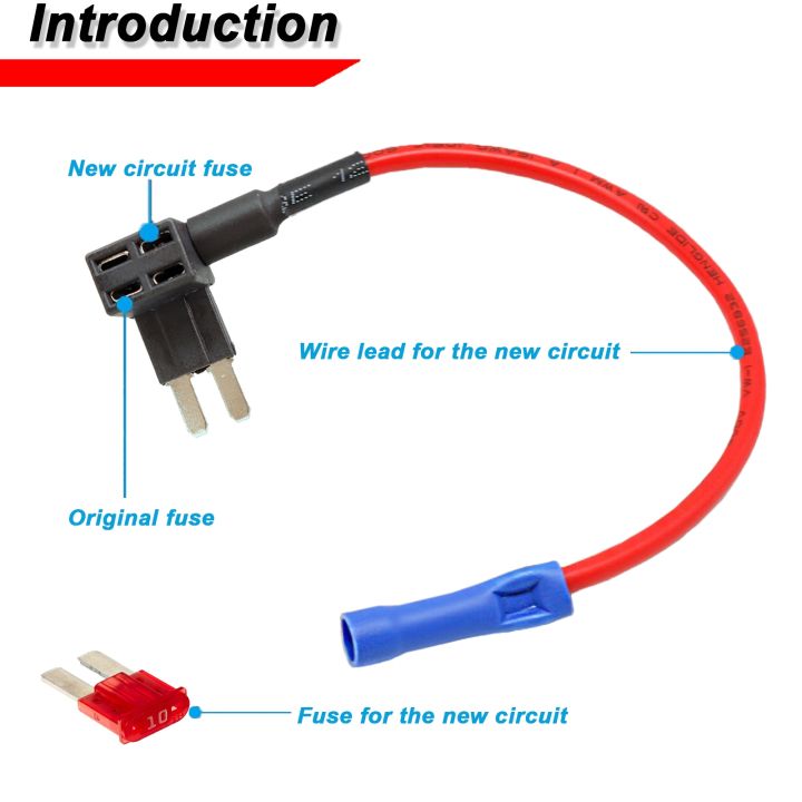 5-pcs-12v-24v-car-16awg-wire-fuse-holder-add-a-circuit-piggy-back-tap-adapter-kit-with-10a-micro2-apt-atr-blade-fuse-holder-tool