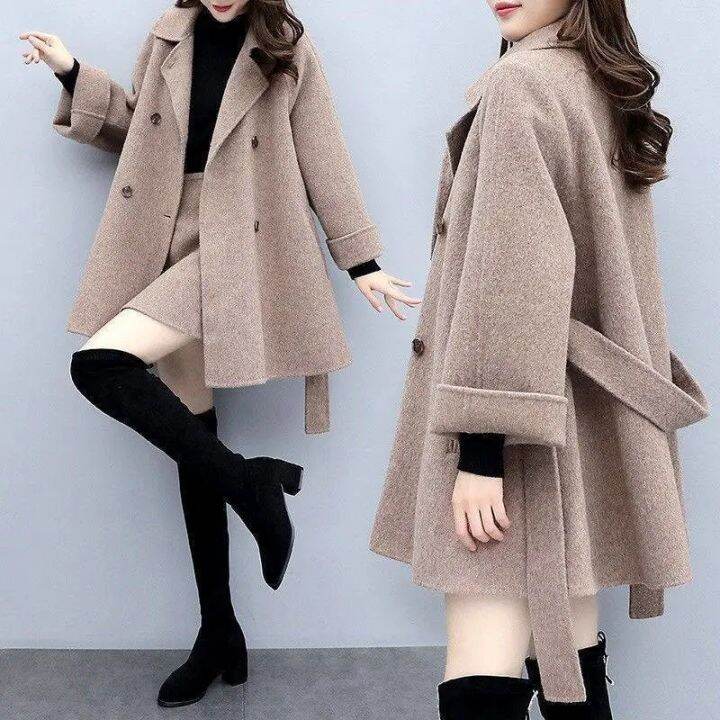 woolen coat set for ladies