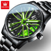 OLEVS 9937 Quartz Waterproof Men Wristwatches Sport Stainless Steel Band Watches For Men Luminous