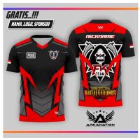 New Fashion Jersey Gaming Esport Free Fire Custom Full Printing Free Nickname 2023