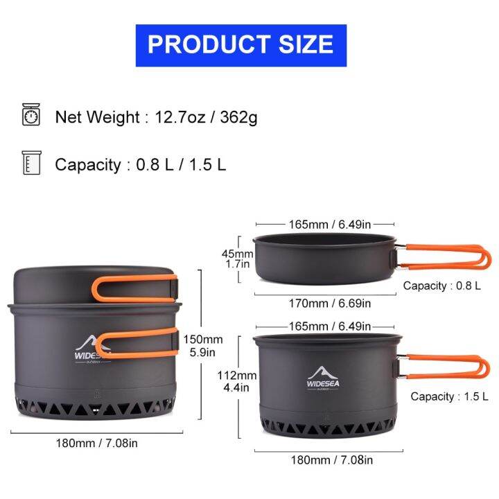 widea-ชุด2-3l-1-3l-สำหรับตั้งแคมป์หม้อหุงความร้อนสำหรับเดินทางกาต้มน้ำหม้อเครื่องใช้สำหรับโต๊ะอาหารอุปกรณ์เครื่องใช้ในครัวสำหรับนักท่องเที่ยว