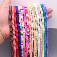 【CW】☁☑✢  Polymer Clay Loose Spacer Beads 7mm Ellipse And 6mm Jewelry Making Necklace