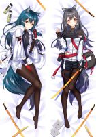 (ปลอกหมอนเท่านั้น) 2WAY Arkknights Kawaii Dakimakura เคสหมอนกอดสองด้านโอตาคุอนิเมะปลอกหมอนที่นอนหมอนรองสไตล์คอสเพลย์