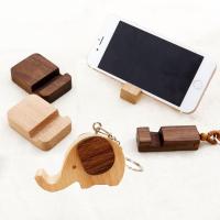 Log phone holder keychain Creative small portable wooden phone stand Multiple options available Home dormitory office essential generous