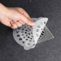 20pcs/set Disposable Bathroom Sewer Filter Floor Drain Cover Hair Catcher Stopper Shower Filter Strainers Colanders Dishracks Sink accessories