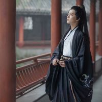 ชุดโบราณจีนสำหรับผู้ชาย Hanfu ชายทุกวันสไตล์ฮั่นฝูสไตล์ฮั่นสไตล์เว่ยจิน Heron Hanfu ชายนักเรียนชายเสื้อผ้าบุรุษสไตล์เท่