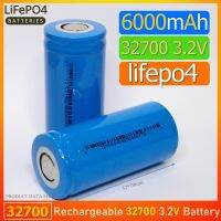 แบตเตอรี่ lifepo4 32700 3.2v 6000mAh  5C แบตเตอรี่แบบชาร์จไฟ สำหรับยานยนต์ไฟฟ้า หัวแบน สีน้ำเงิน