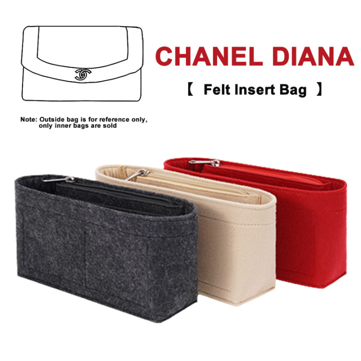 Fits for Diana Bag Felt Insert Handbags Organizer Insert Luxury