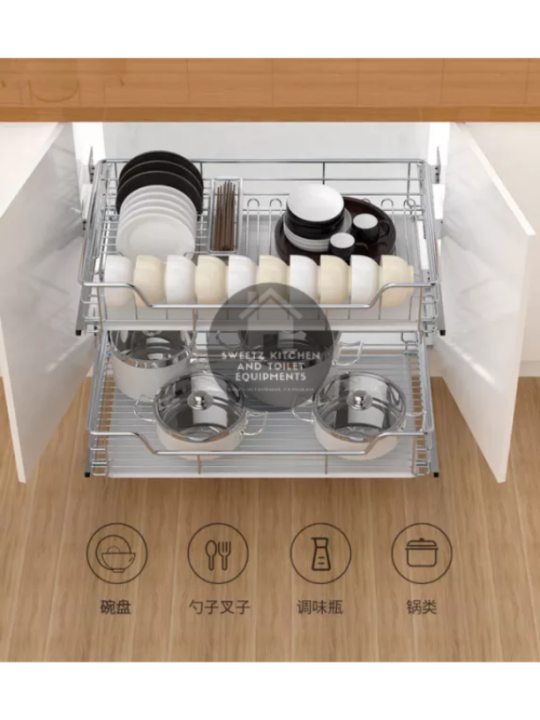 Kitchen Pull Out basket stainless 304 Lazada PH