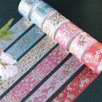 2.5cmx3m Chinese Traditional Flowers Gilding Washi Tapes Scrapbooking Diy Masking Tape Decoration Stationery