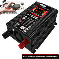 อินเวอร์เตอร์รถยนต์อัจฉริยะ YJT-12v ถึง220v110v6000w,หน้าจอ LCD USB คู่