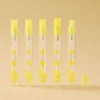 5 pack butterfly pattern glass spray bottle with fine mist sprayer and dust cap 10ml refillable liquid container perfume bottle Travel Size Bottles Co