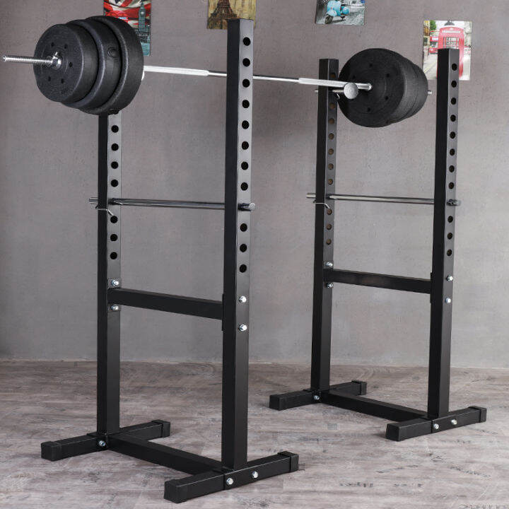 Split squat rack semiframe safety rack parallel bars squat rack
