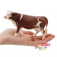 Monkey Toys - โมเดลสัตว์ Holstein Friesian วัวนม แม่น้ำตาล ขนาด 13.50 CM (จากหาดใหญ่)