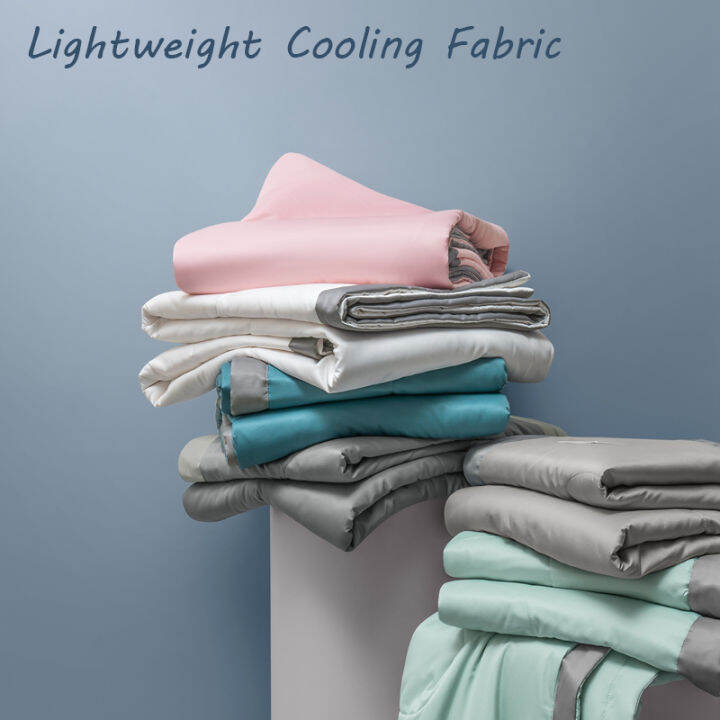 Cooling Blankets Smooth Air Conditioner Comforter Lightweight Summer