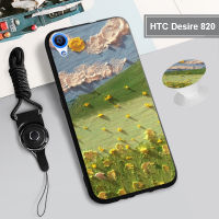 สำหรับ HTC Desire 820/HTC One M10/HTC One ฉัน/HTC U12พลัส/HTC 10 EVO/โบลต์ซิลิกอนเคสนิ่มพร้อมห่วงและเชือก