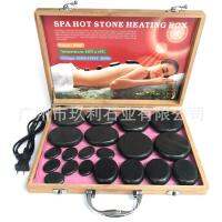 20-piece spa hot stone set box, energy caryophyllo constant temperature heating box, essential oil massage stone