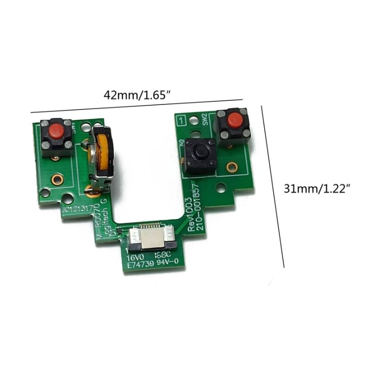 1ชิ้นสำหรับคณะกรรมการที่สำคัญปุ่ม-pcb-สำหรับ-gpw-เชื่อมฟรี-g-pro-อุปกรณ์ไร้สายประกอบเงียบไมโครสวิทช์