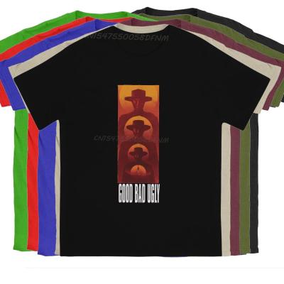 The Good The Bad and The Ugly Film Male T Shirt Art Design Fashion T-shirts Men Graphic Printed Camisas Man Hipster Retro