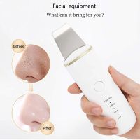 ☈☸ DSMY Ultrasonic Skin Scrubber Deep Face Cleaning Peeling Shovel Blackhead Removal Shovel Facial Pore Cleaner Facial Lifting