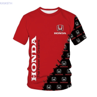 Baru 2023！New！Honda Ford 3D Tercetak Tidur pendek T-shirt Kasual High quality products （Freeprinting of names）