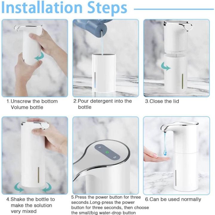 soap-dispenser-automatic-touchless-usb-rechargeable-electric-liquid-soap-dispenser-waterproof-adjustable-volume-450ml