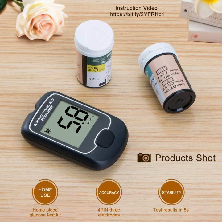 แผ่นตรวจน้ำตาล-แผ่นทดสอบ-exactive-eq-รุ่น-impulse-พร้อมเข็ม-test-strip-and-lancet