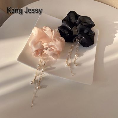 Kang Jessy เครื่องประดับผมมุกแต่งโบว์ลูกไม้สำหรับผู้หญิงที่นิยมในโลกออนไลน์ผ้ารัดผมทรงใหญ่นางฟ้าสุดๆของเกาหลีผ้าโพกศีรษะหรูหราเบาๆแฟชั่น