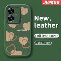 JIUMOO เคสสำหรับ Realme C55 Realme Narzo เคส N55กระแสแฟชั่นแบรนด์สวยงามเคสโทรศัพท์บางนุ่มหนังซิลิกาเจลป้องกันเลนส์กับเคสกันกระแทกตกหล่น