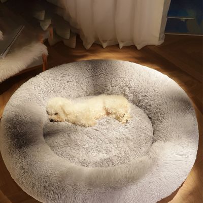 [pets baby] อุปกรณ์สุนัขสำหรับสุนัขขนาดใหญ่แมว39; SPlush เตียงสัตว์เลี้ยงสุนัขรอบเสื่อสำหรับขนาดเล็ก MediumCalming นุ่มปุยสบาย