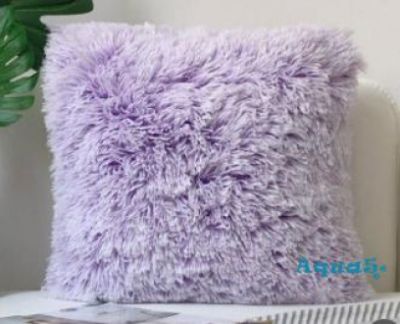✿ℛPlush Pillow Covers, Luxury Soft Decorative Faux Fur Throw Pillowcases for Home Office Car Decor
