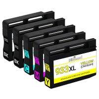 5Pk สำหรับตลับหมึก933XL HP 932 6600ชุดเครื่องพิมพ์6700สำหรับ Officejet 6100