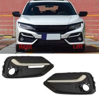 สำหรับ Honda Civic Hatchback 2020-2021 Paraurti Anteriore Per Auto Fendineia Copertura Del Telaio A Lampada Fendineia Cornice Del Coperchio Del Rivestimento